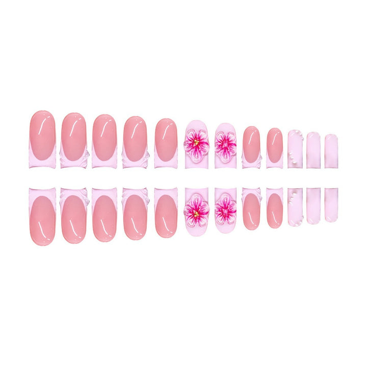 Premium 3D Floral Press-On Nail Art Stornfield
