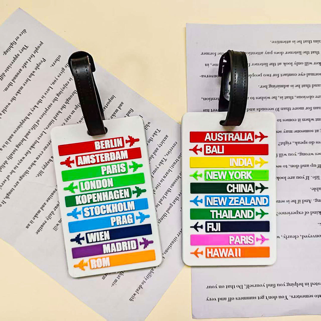 Unisex Travel-Themed Luggage Tag Stornfield