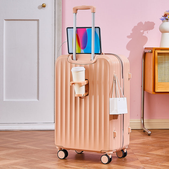 Functional Tech-Integrated Rolling Suitcase Stornfield