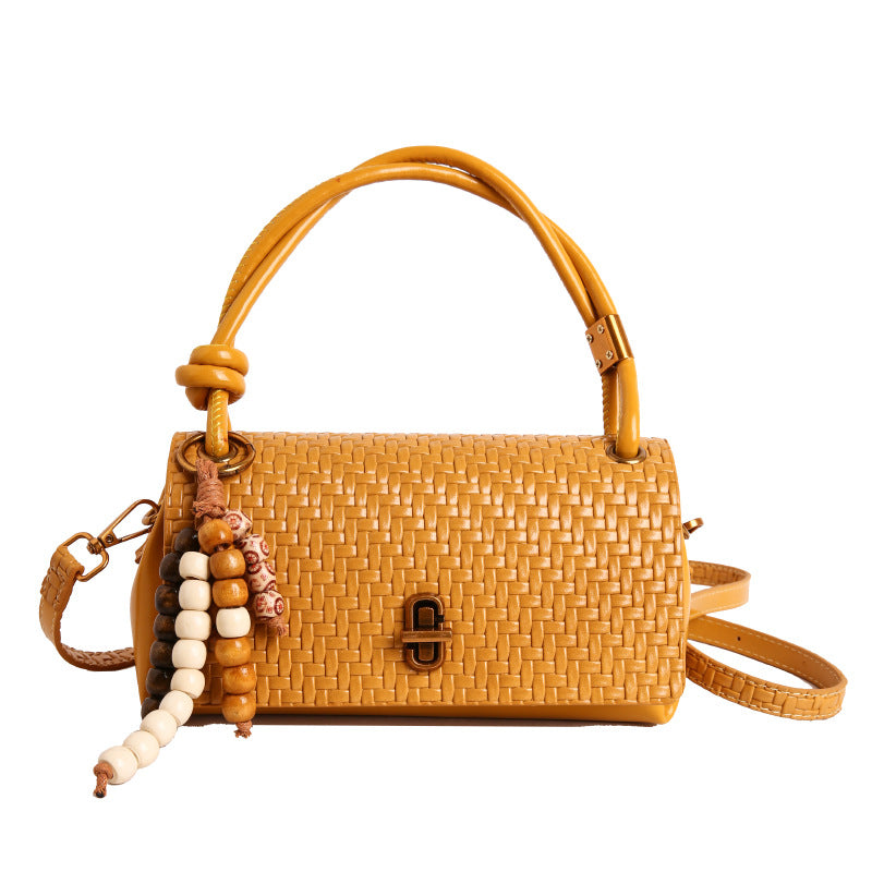 Woven Leather Handbag