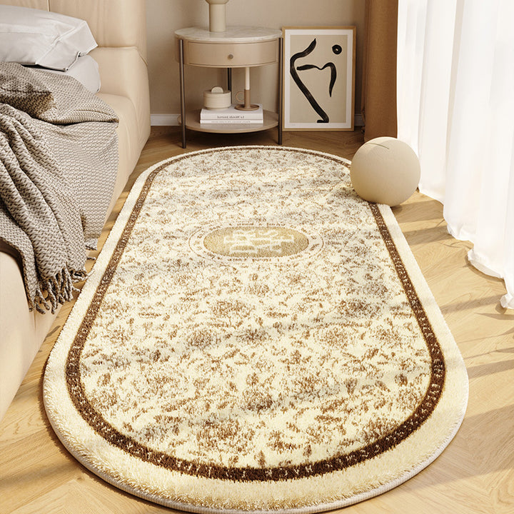 Vintage Checkerboard Pattern Area Runner Rug