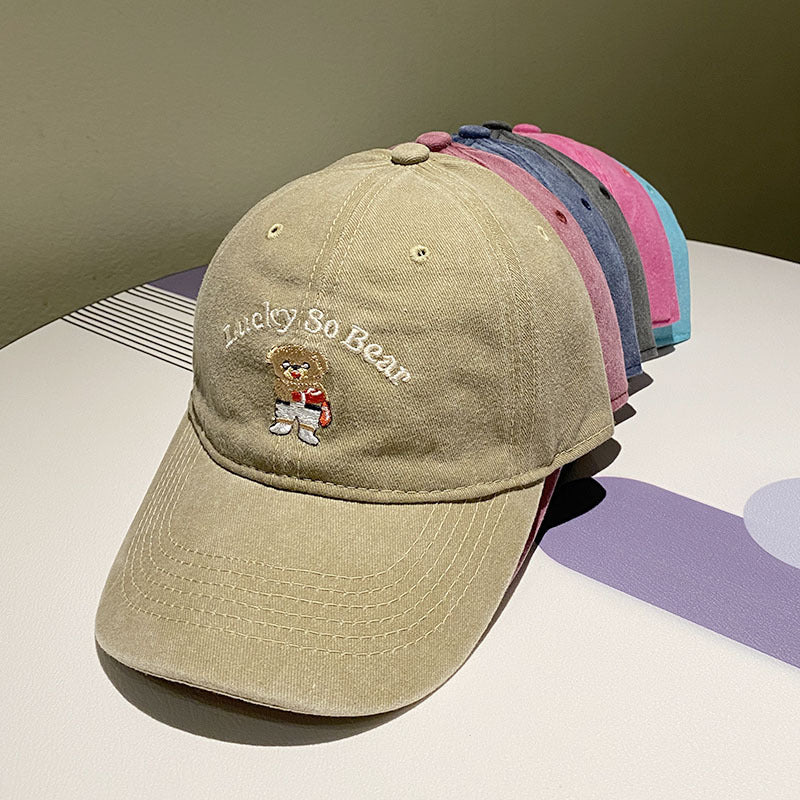 Unisex Casual Embroidered Bear Cap Stornfield