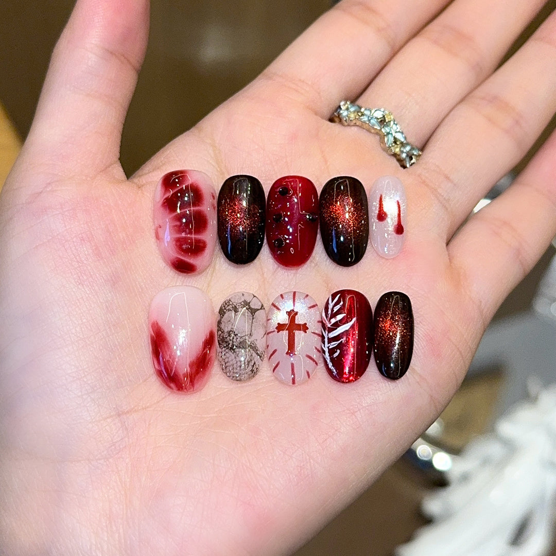 Creative Art Nails with Festive Design Stornfield