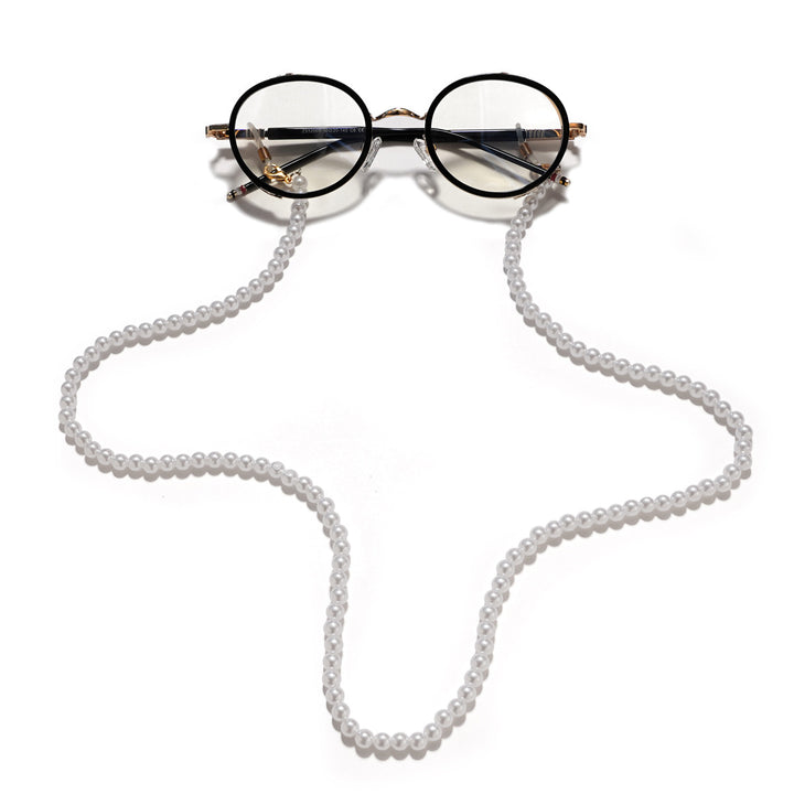 Pearl necklace with practical chain holder Stornfield