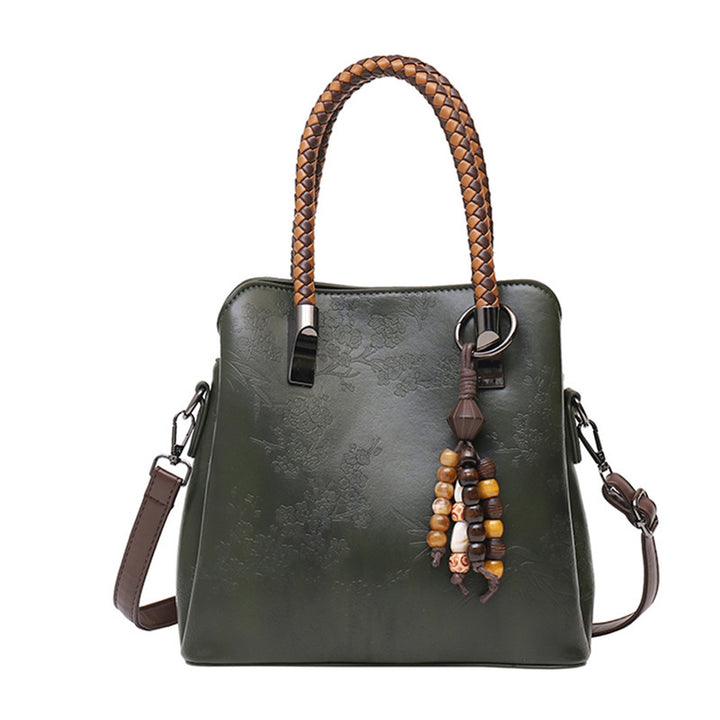 Elegant Handcrafted Floral Embossed Tote Bag
