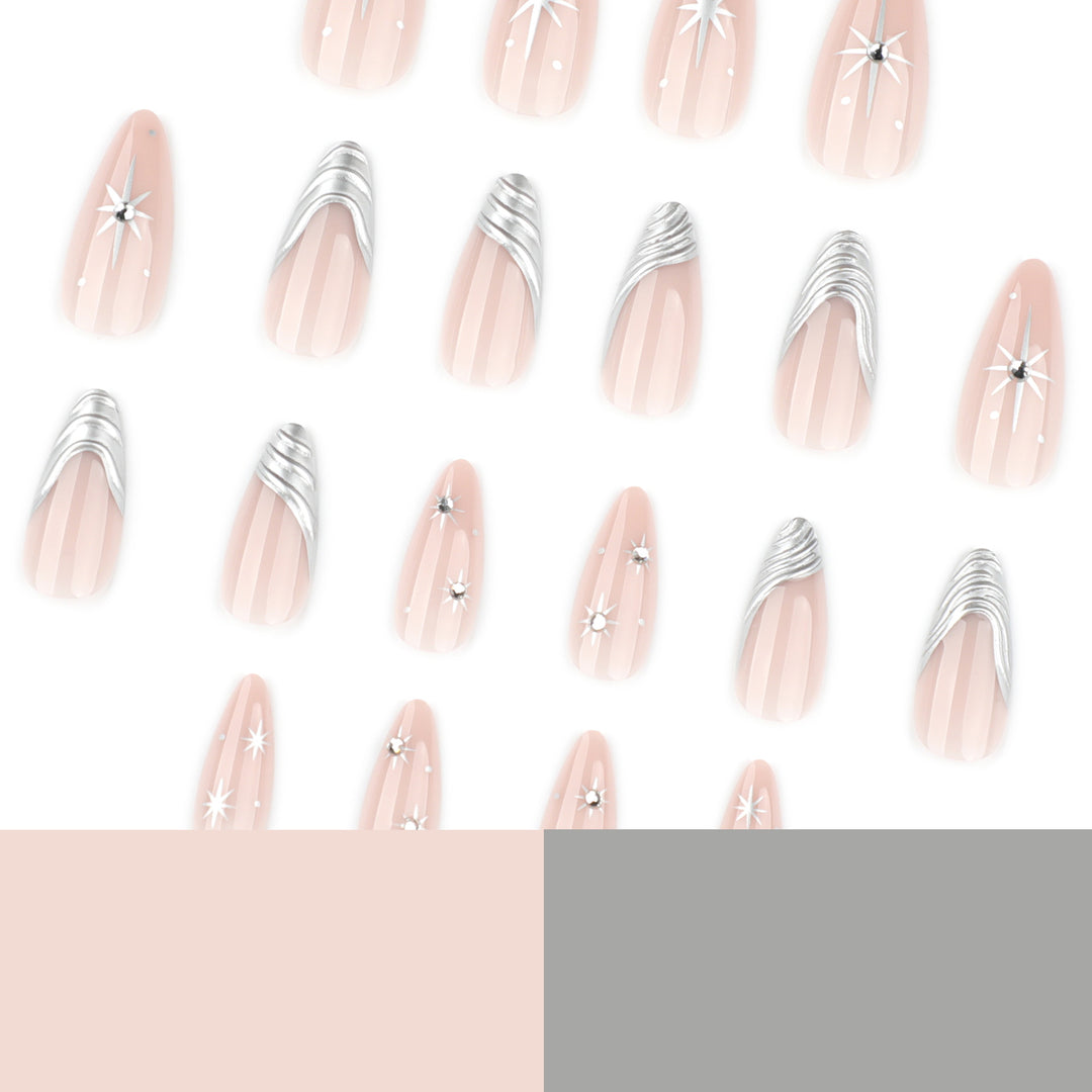 Artistic nail extensions with delicate designs Stornfield