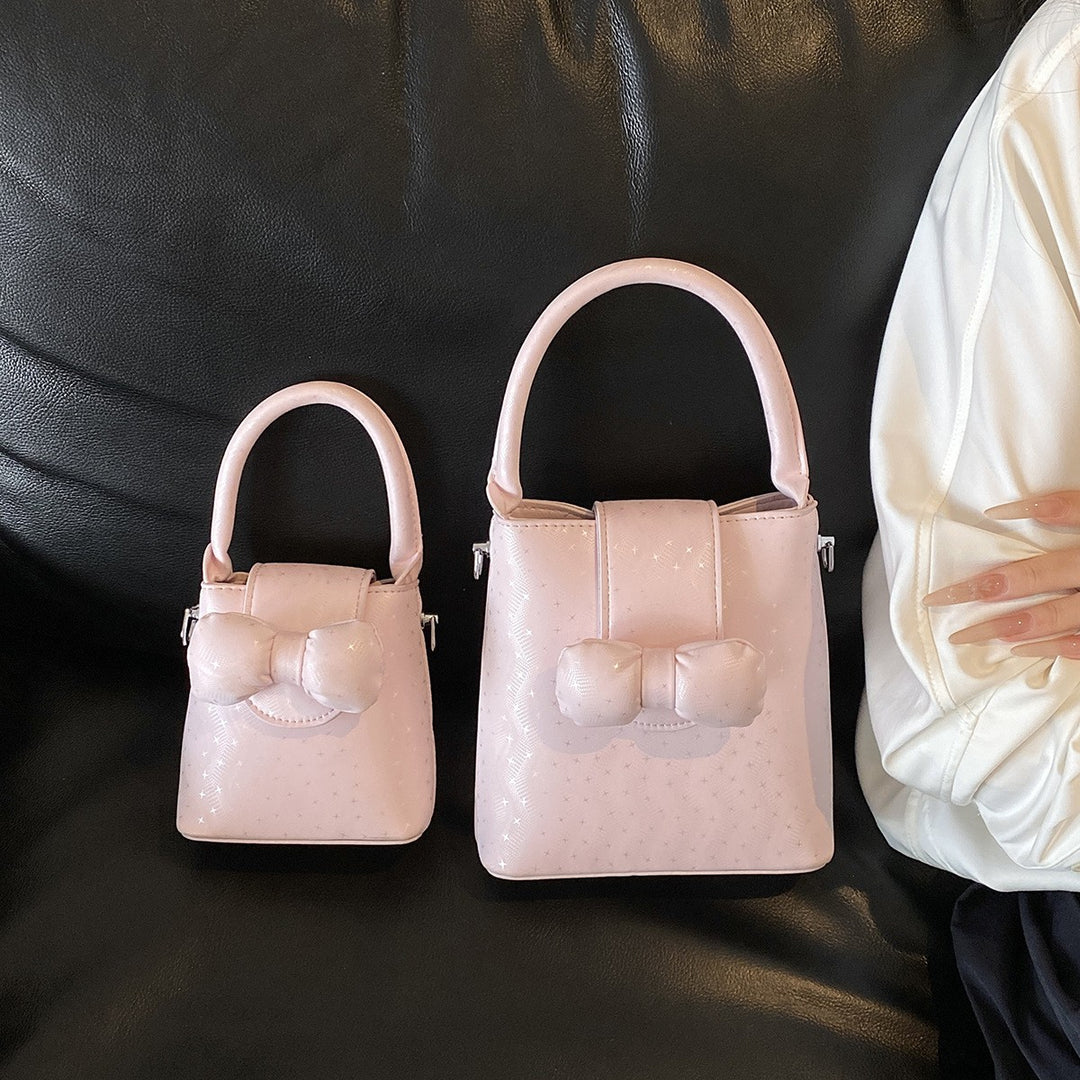 Bow-Embellished Mini Handbag