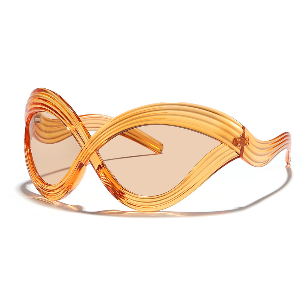 Women's fashionable sunglasses with innovative wave frame Stornfield