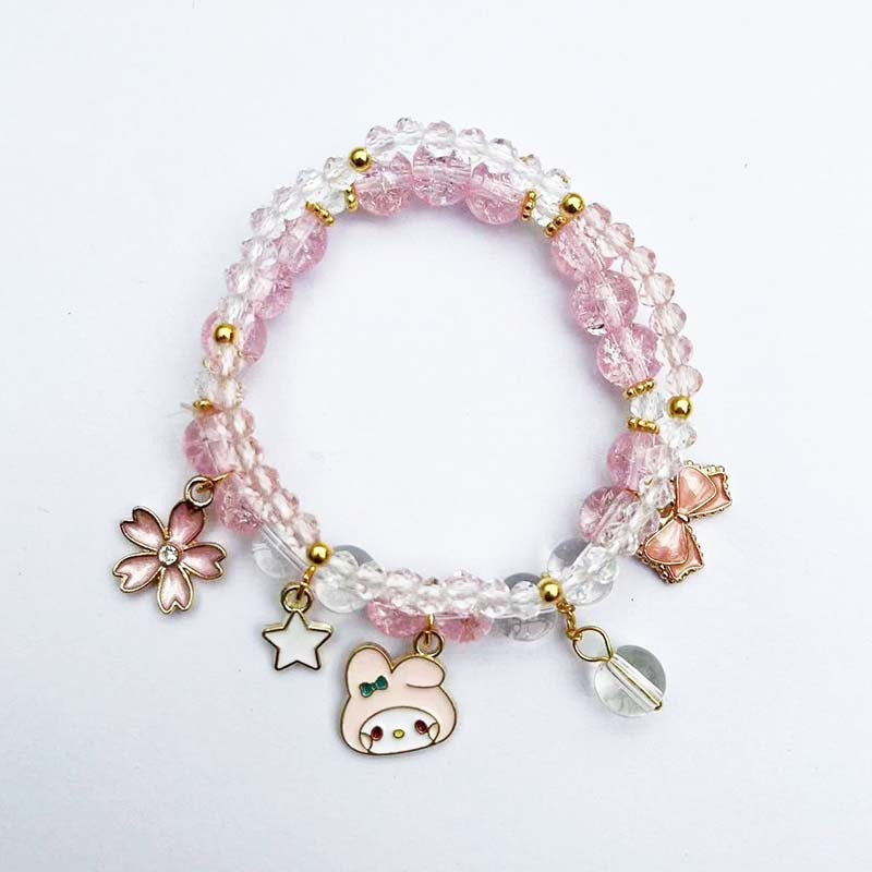 Elegant bracelet with animal and glitter pendants Stornfield