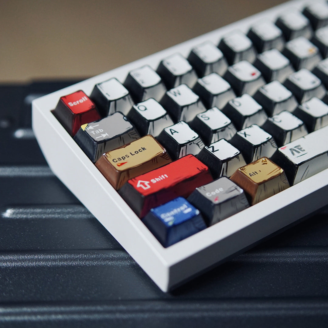 Retro-Themed Custom Mechanical Keyboard Stornfield