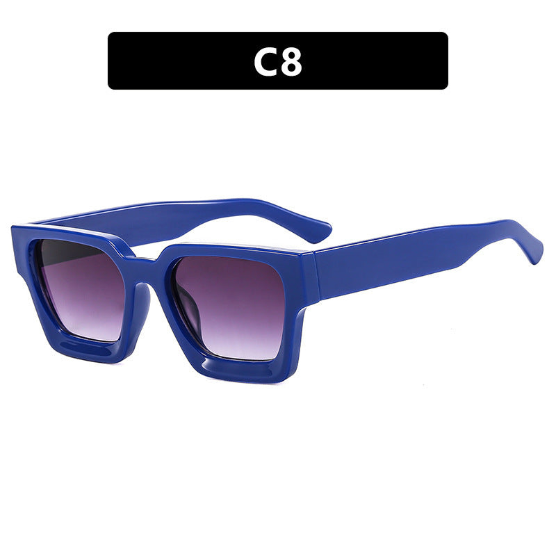 Ladies fashionable square sunglasses with yellow lenses Stornfield