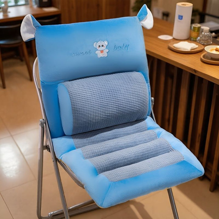 Plush seat cushion with ergonomic back support Stornfield