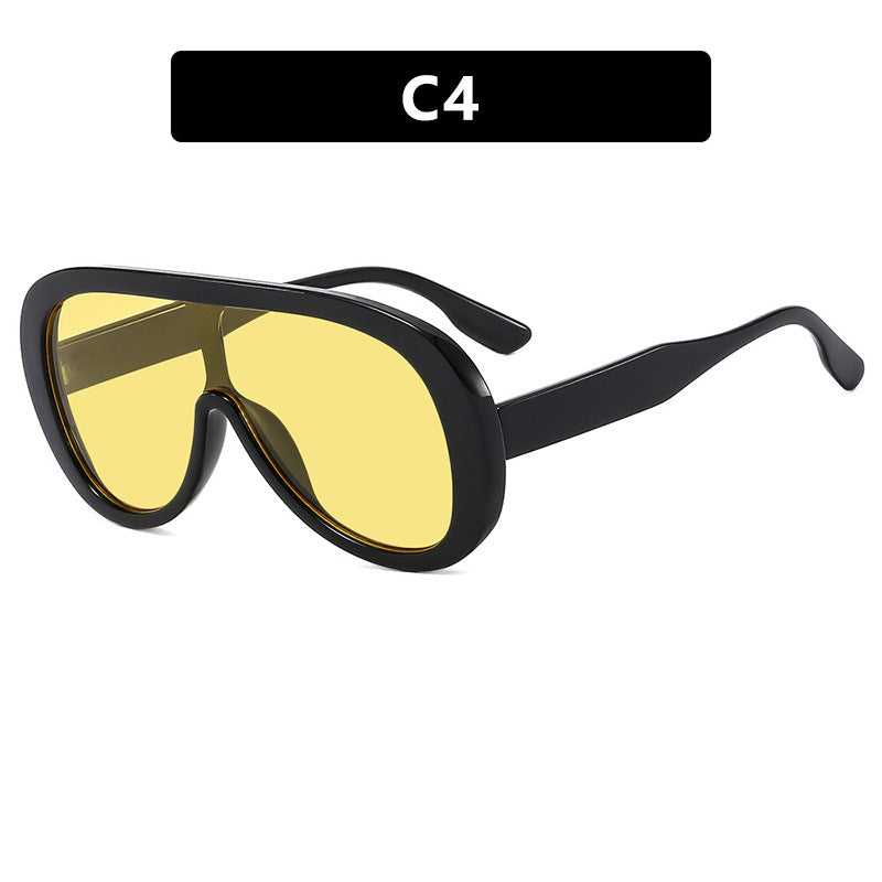 Women’s futuristic sports sunglasses with wide lens and UV protection Stornfield