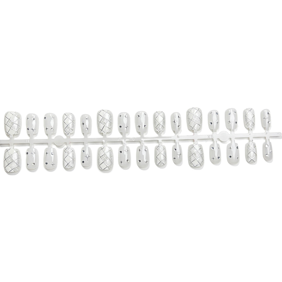 Elegant Decorative Press-On Nail Set 1790745582