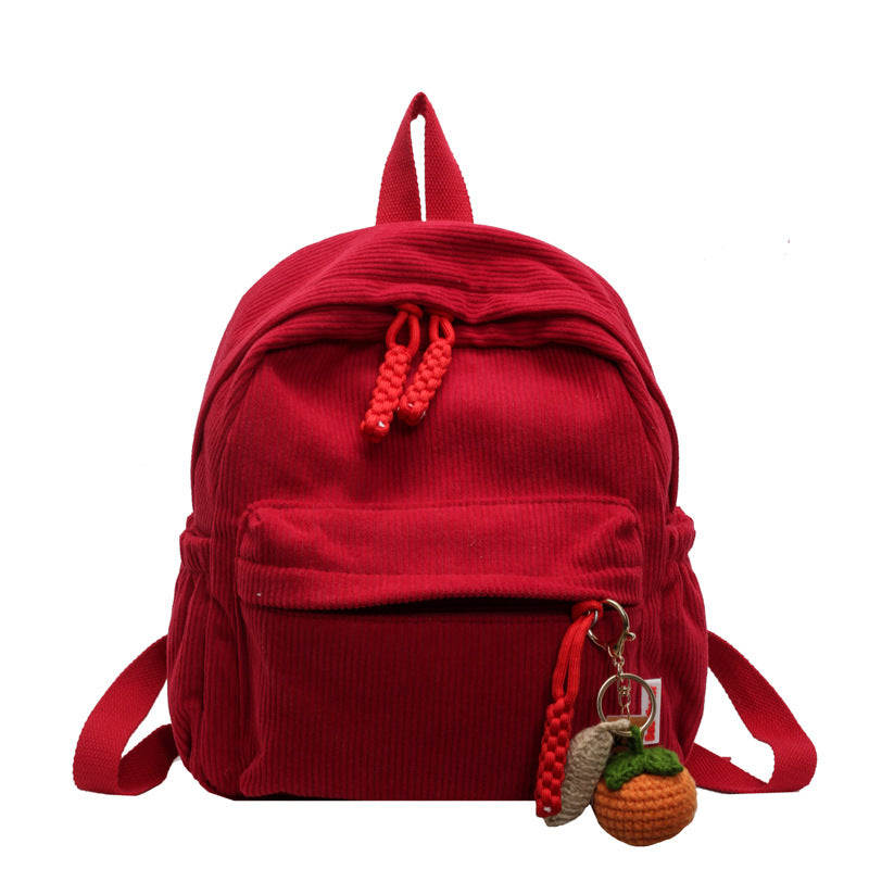 Corduroy Casual Mini School Backpack Stornfield