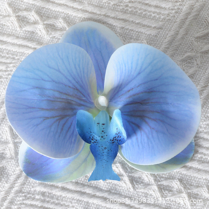 Elegant Artificial Orchid Hair Clip