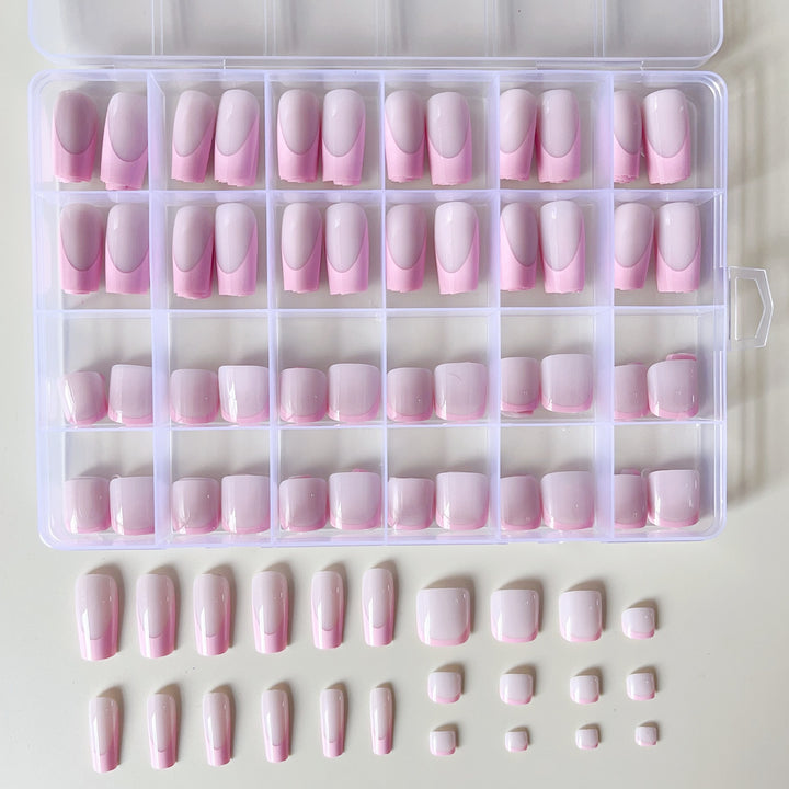 Artificial nail set with elegant gradient and high-gloss surface Stornfield