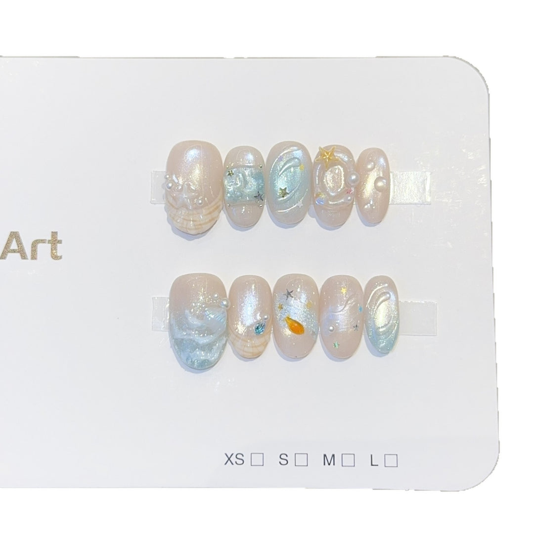 Art Nail Set with Maritime Design Stornfield