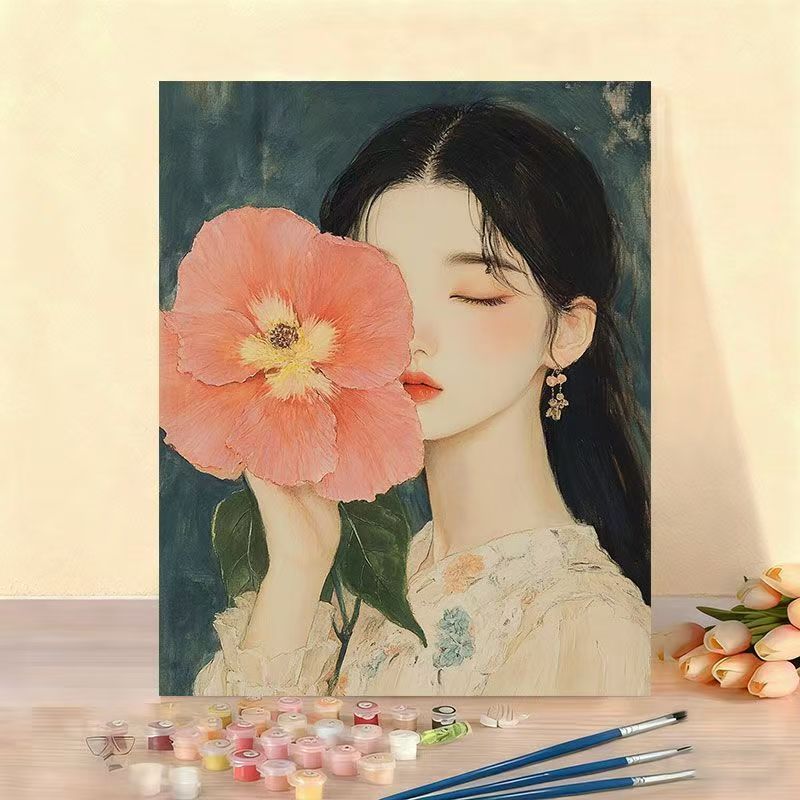DIY Floral Portrait Paint by Numbers Kit Stornfield
