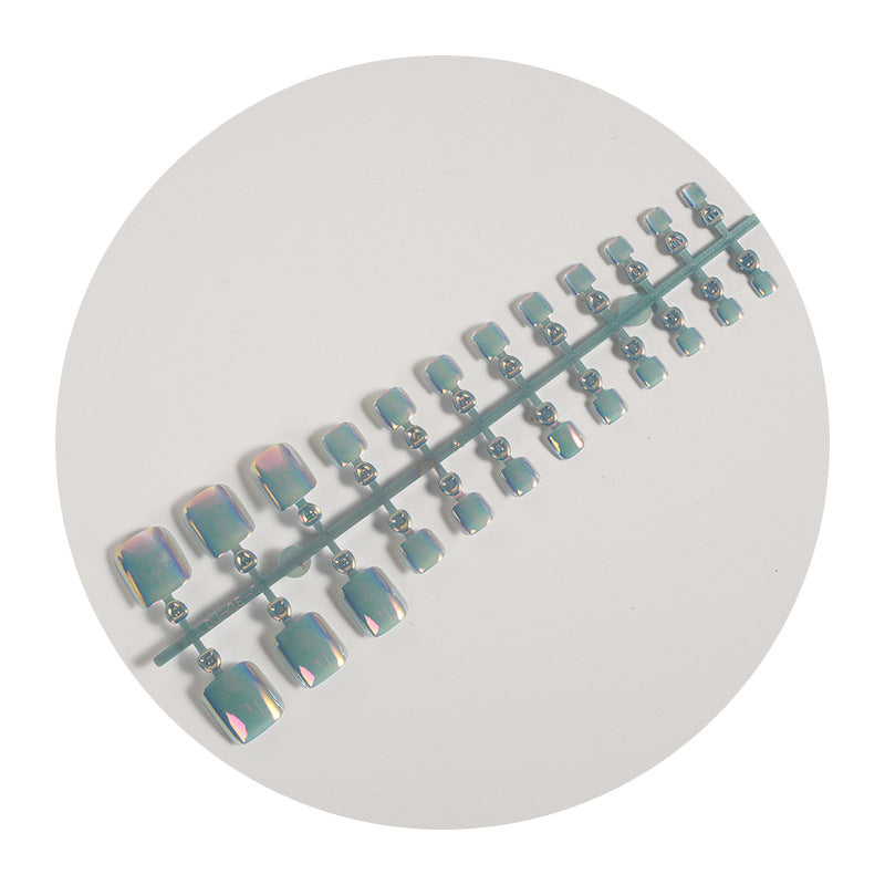 Iridescent Glossy Press-On Nail Set Stornfield