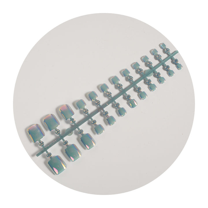 Iridescent Glossy Press-On Nail Set Stornfield