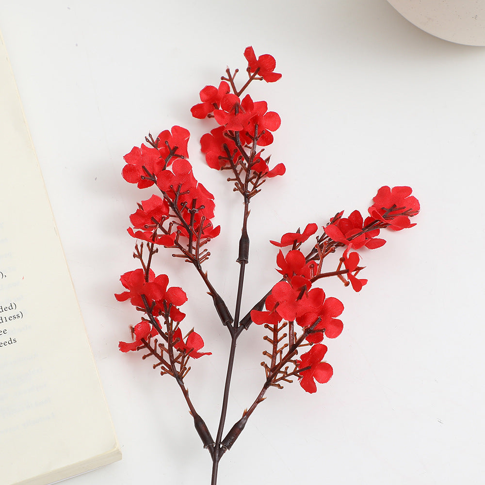 Decorative artificial flower branch