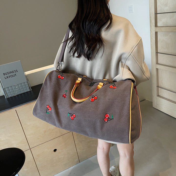 Elegant Embroidered Travel Duffle Bag Stornfield