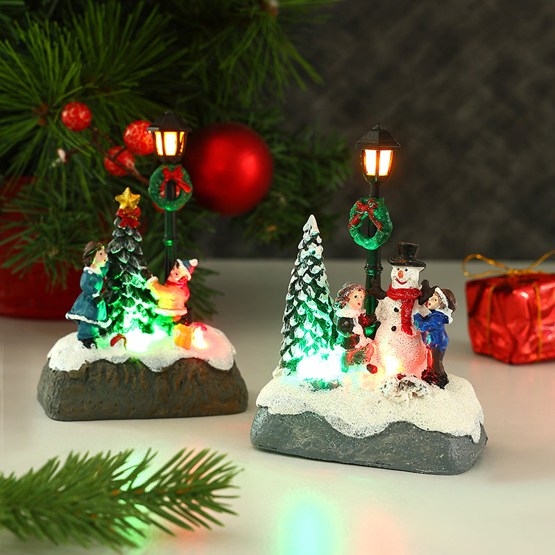 Nostalgic Christmas village scene Stornfield