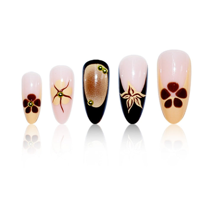 Artistic Floral Press-On Nail Enhancements Stornfield 1787913795