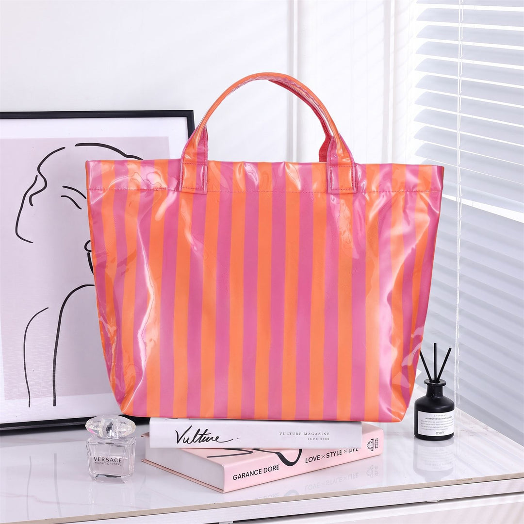 spacious Stripe Beach Bag Stornfield