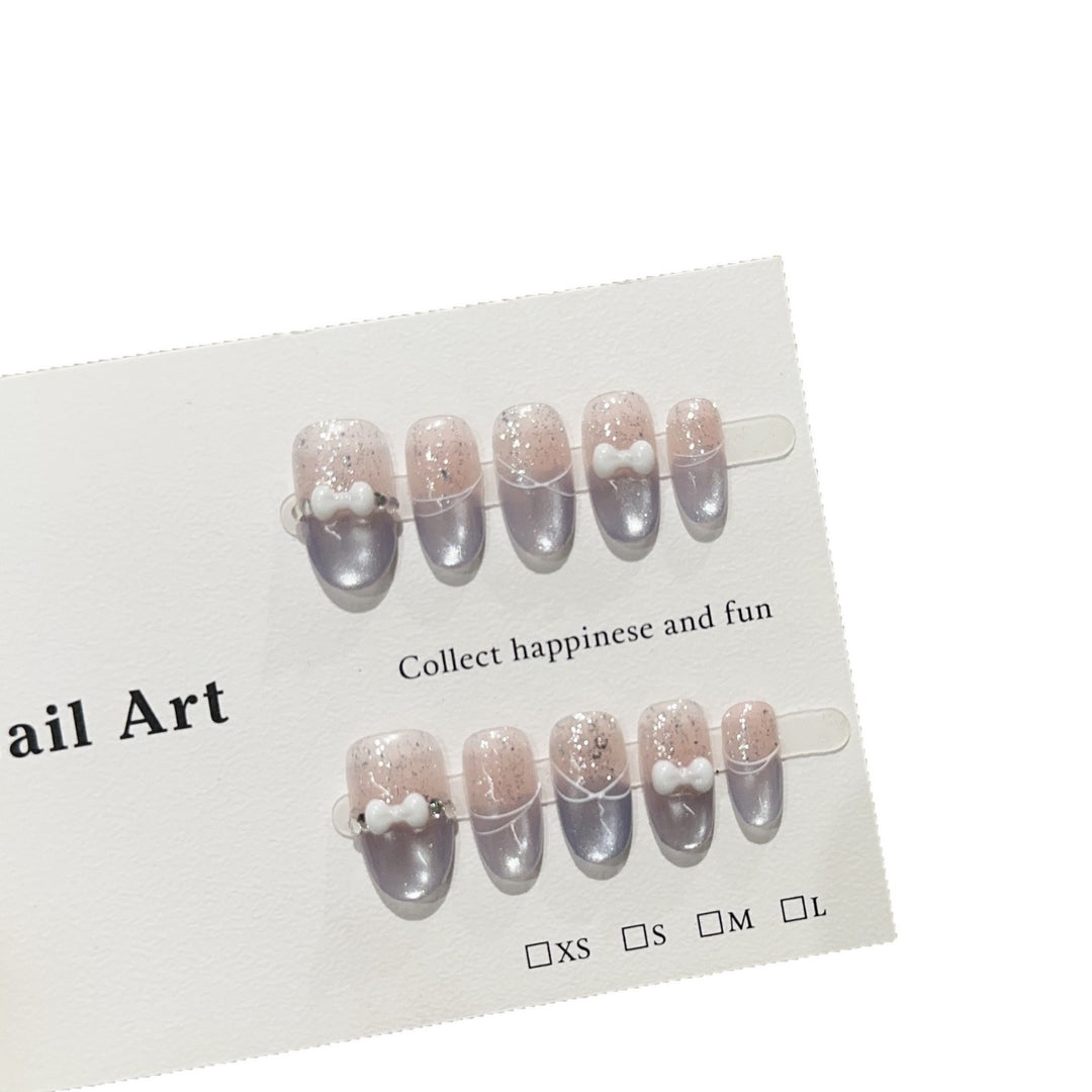 Stylish Press-On Nail Design Set