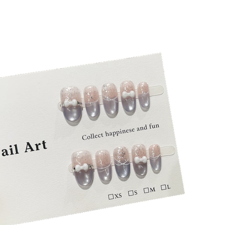 Stylish Press-On Nail Design Set