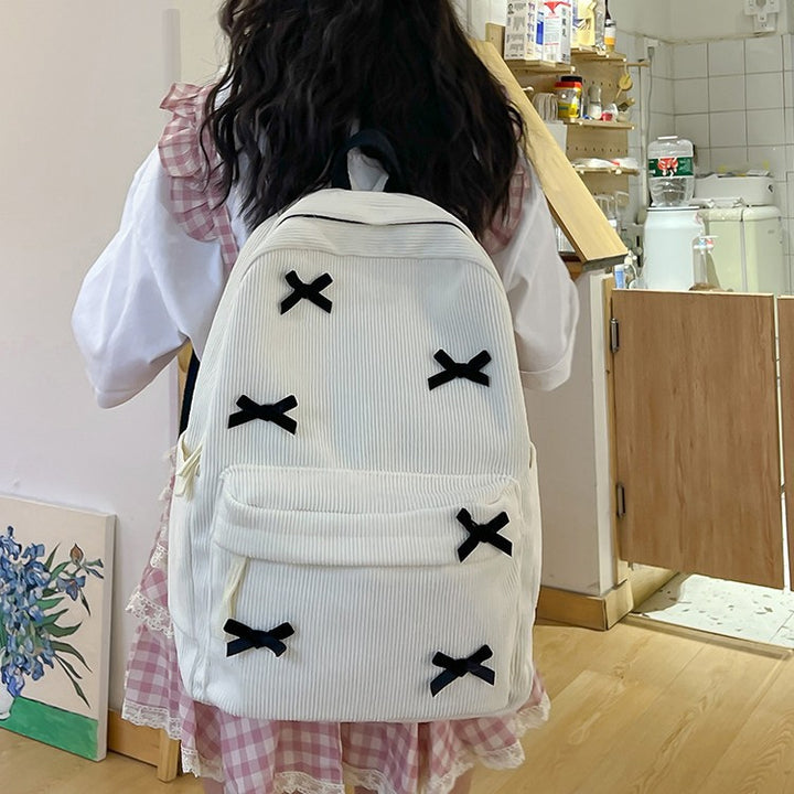 Backpack with Playful Ribbon Design Stornfield