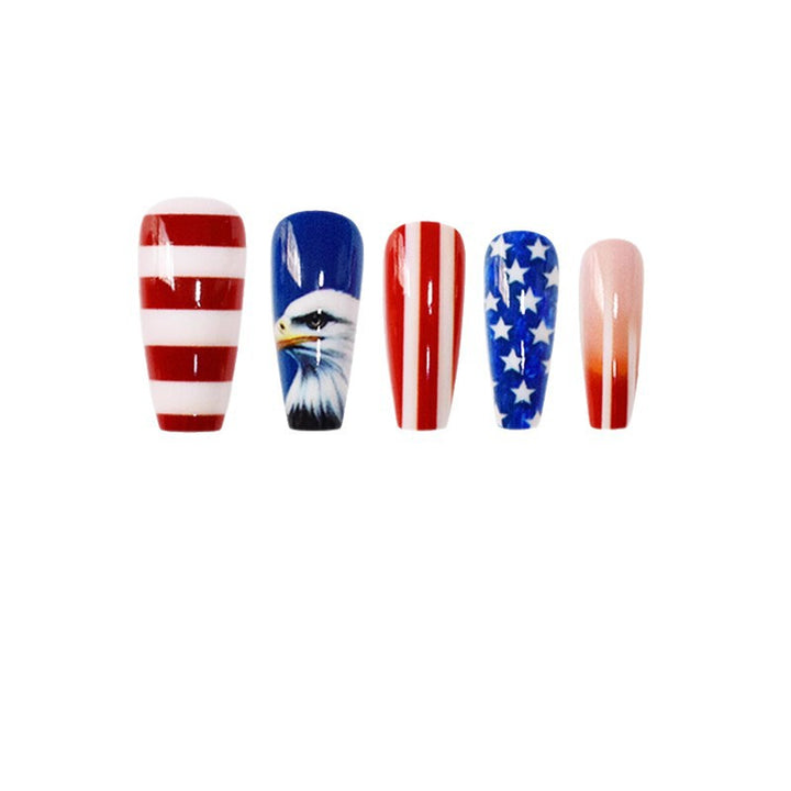 Patriotic Themed Press-On Nail Art Stornfield