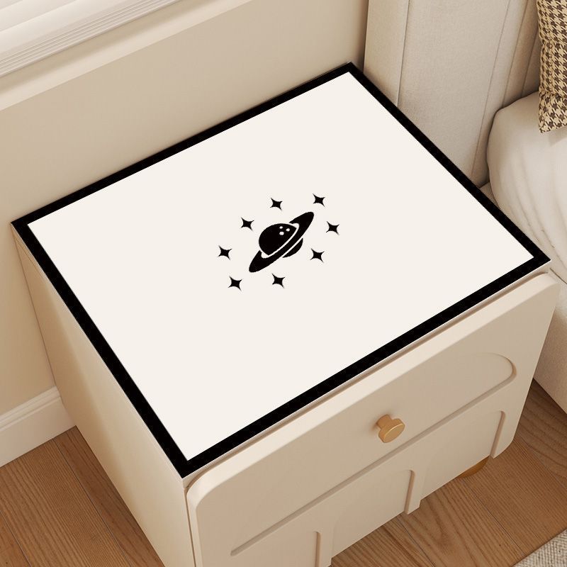 Cosmic-Themed Decorative Nightstand Mat