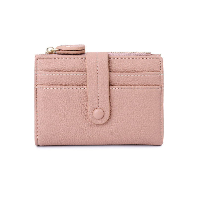 Textured Leather Zippered Card Pouch Stornfield