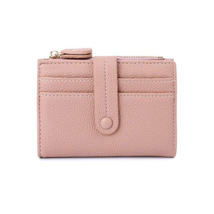 Textured Leather Zippered Card Pouch Stornfield