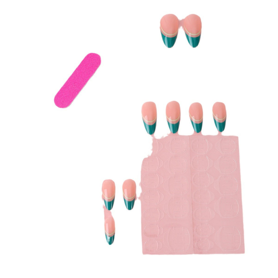 Creative artificial nails with elegant French tip