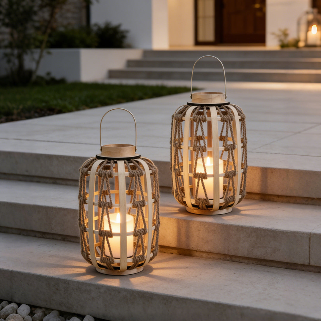 Decorative Rattan Lantern Stornfield