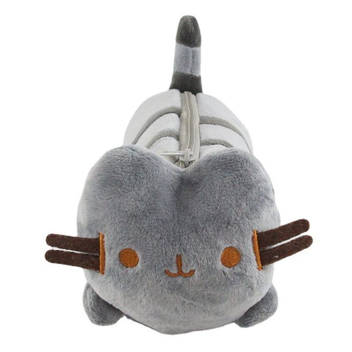 Plush Cat-Themed Pencil Case