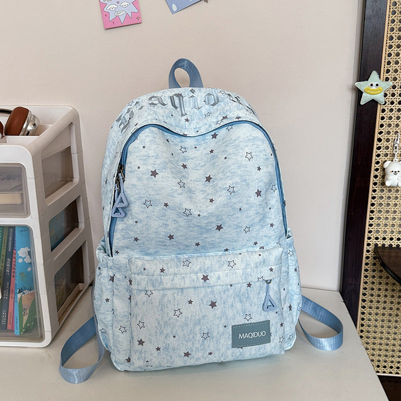 Star-Embellished Casual Backpack Stornfield