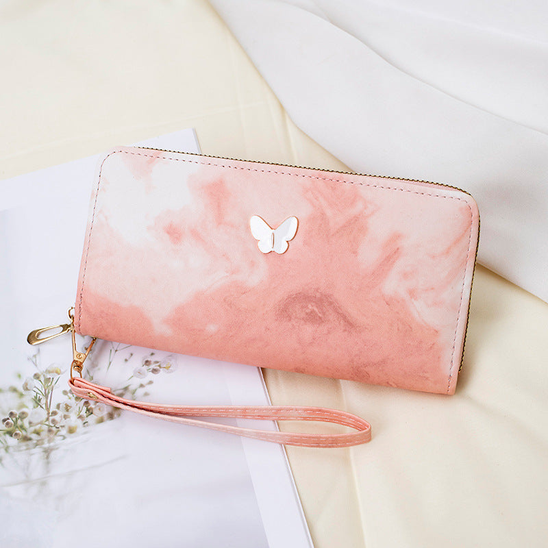 Elegant Butterfly-Embellished Wallet