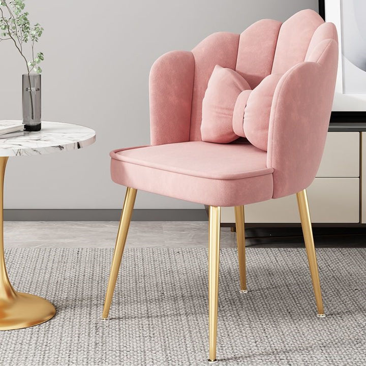 Modern Accent Chair with Gold Legs Stornfield