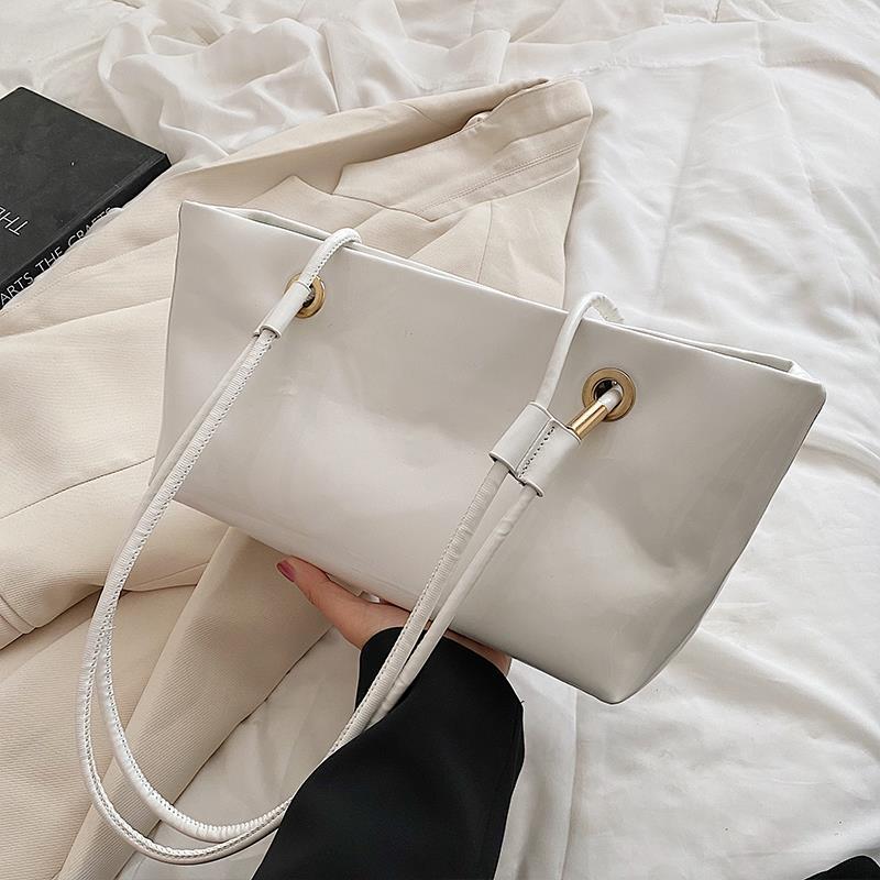 Glossy Patent Leather Handbag