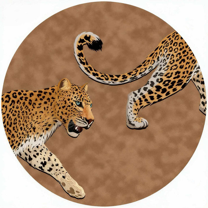 Artistic Leopard Print Area Rug