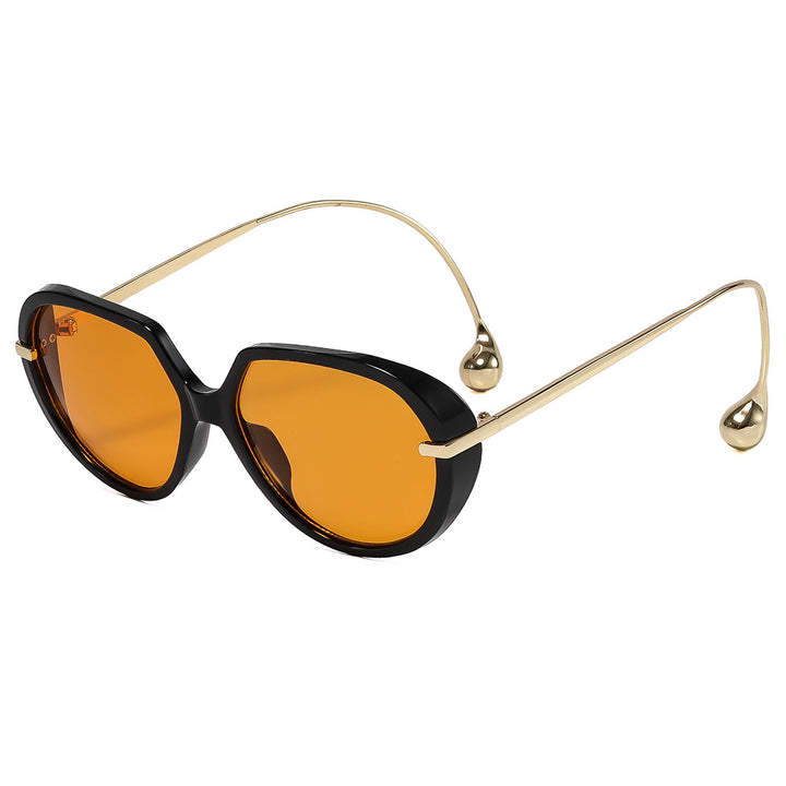 Women's Cat-Eye Sunglasses with Golden Accents and Stylish Frame Stornfield