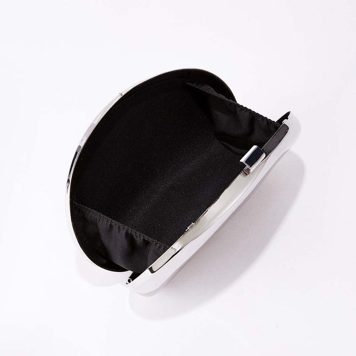 Sculpted Metallic Clutch