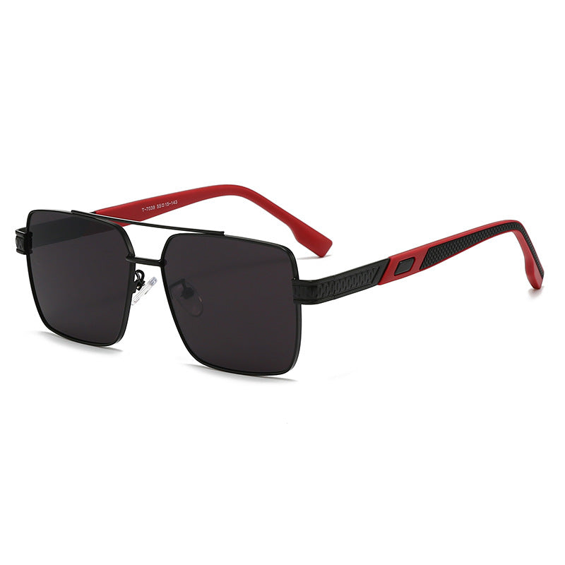 Women's fashionable square sunglasses with stylish rubber temples Stornfield