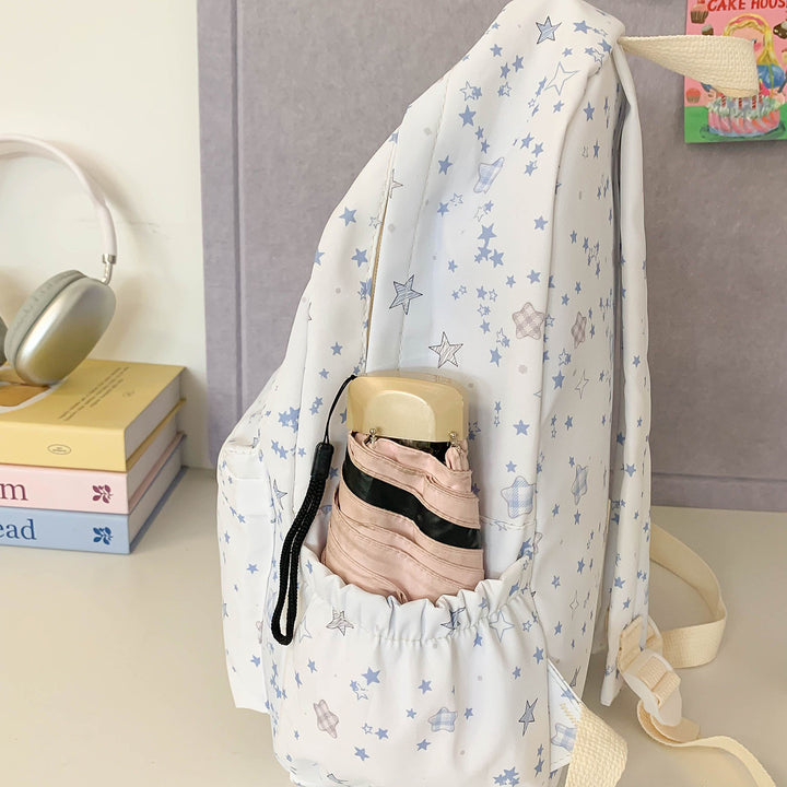 Star-Patterned Canvas Backpack Stornfield
