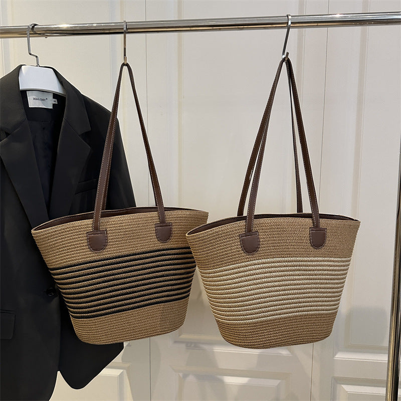 Stylish Straw Beach Tote Bag Stornfield